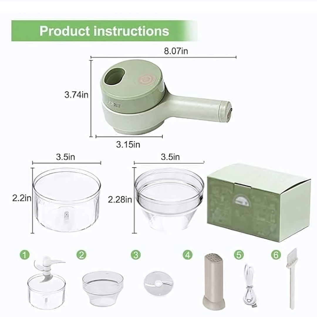 4 in 1 Electric Vegetable Cutter
