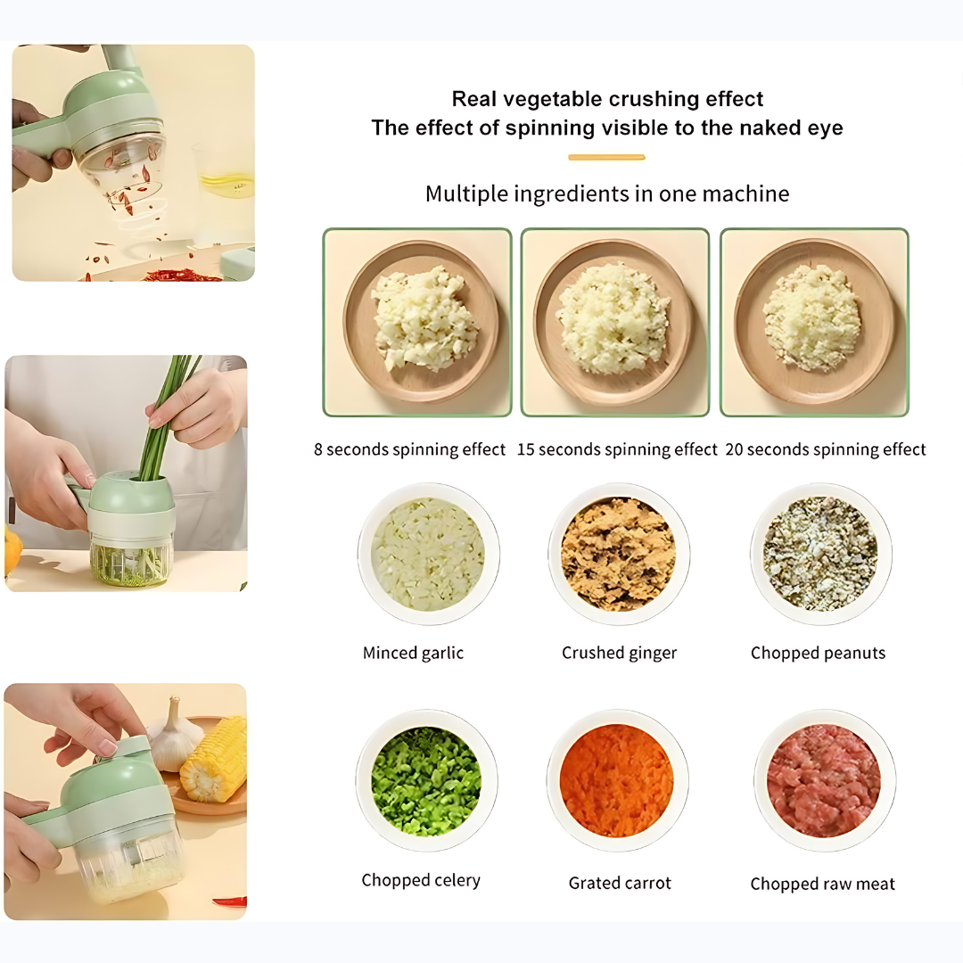 4 in 1 Electric Vegetable Cutter