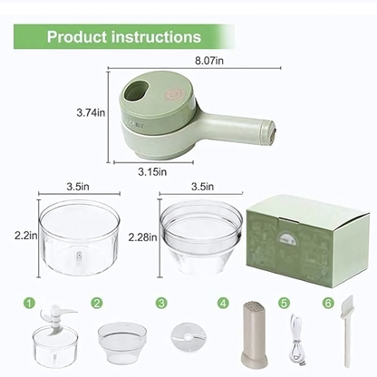 4 in 1 Electric Vegetable Cutter